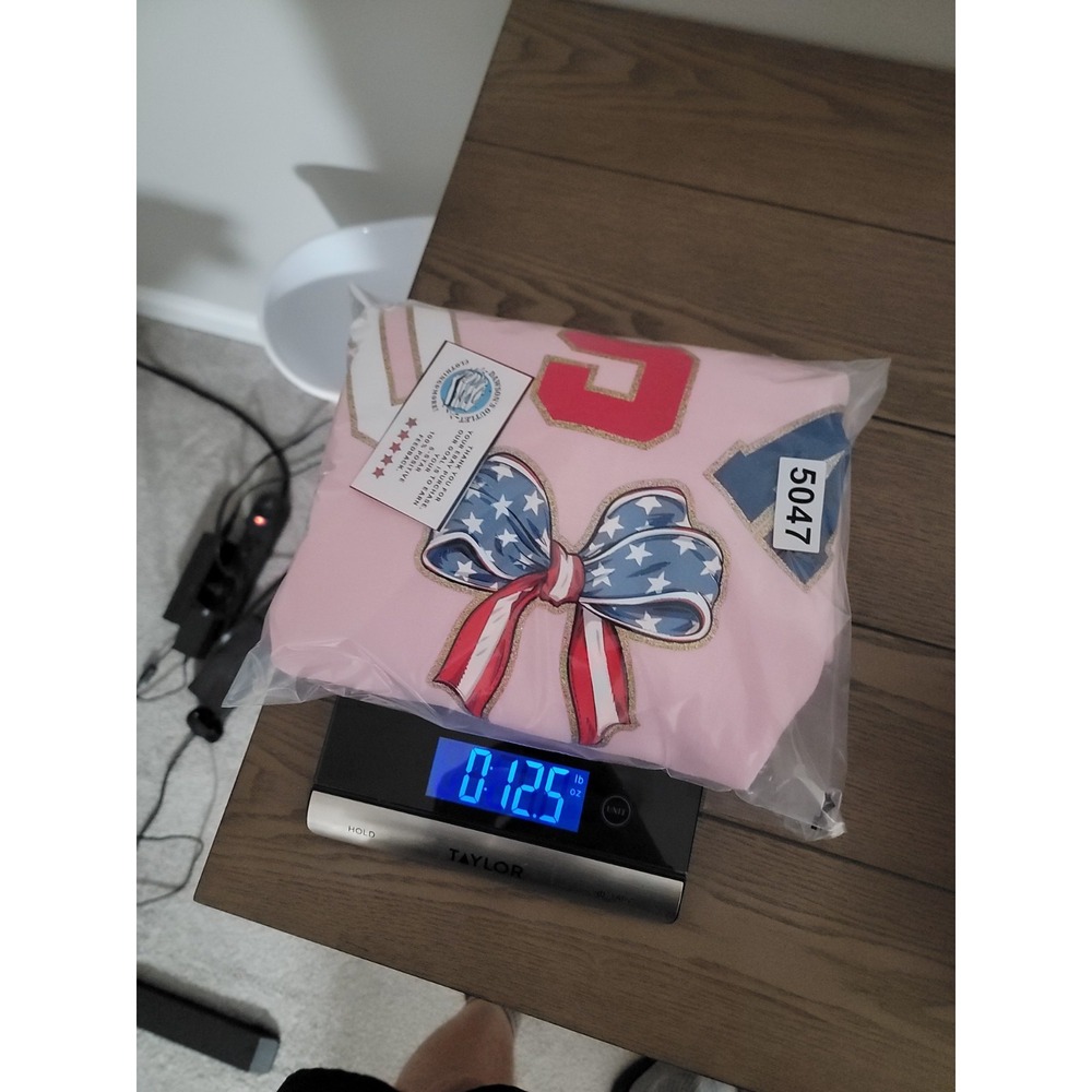 Simply Southern Sweatshirt Crewneck Sz M Pink Patriotic Bows USA 4TH of July NWT - Picture 14 of 14